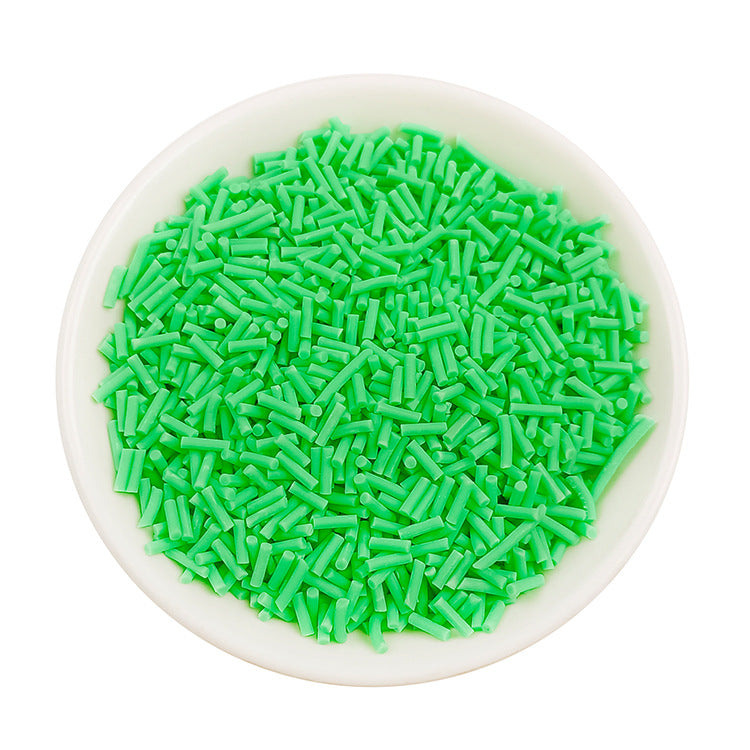 Wholesale Simulation soft clay long strip sugar granules 50 grams chocolate handmade materials