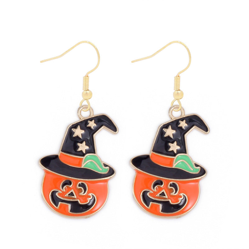 Wholesale  Earring Set Alloy Pumpkin Skull Ghost  Design Party Wear Accessory