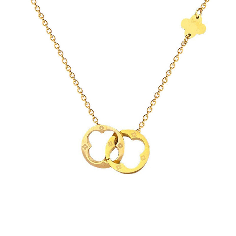 Wholesale Clavicle Titanium Steel Necklaces