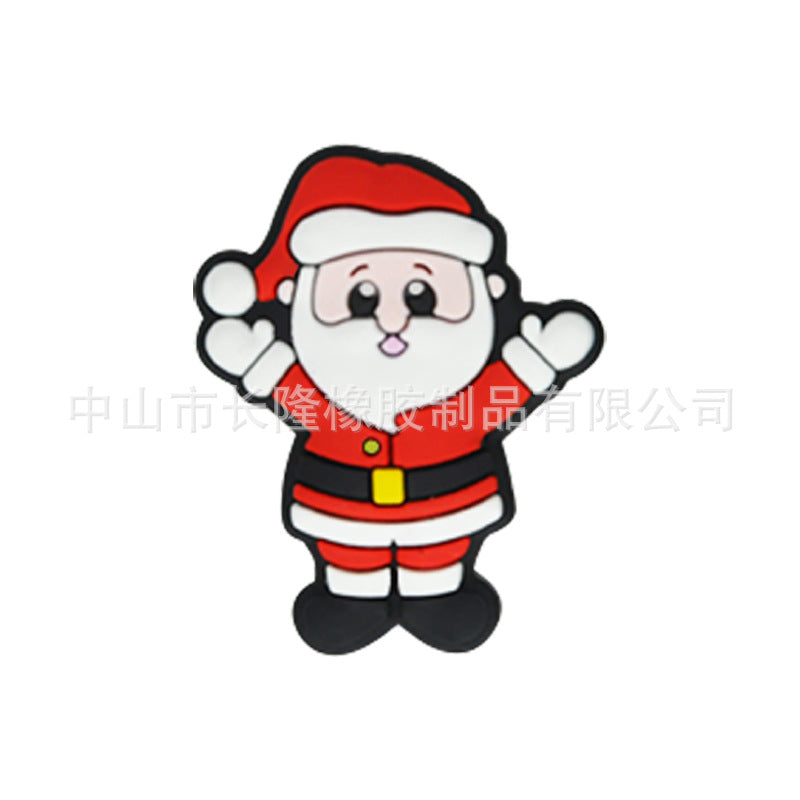 Wholesale 20pcs/pack Christmas silicone cartoon beads