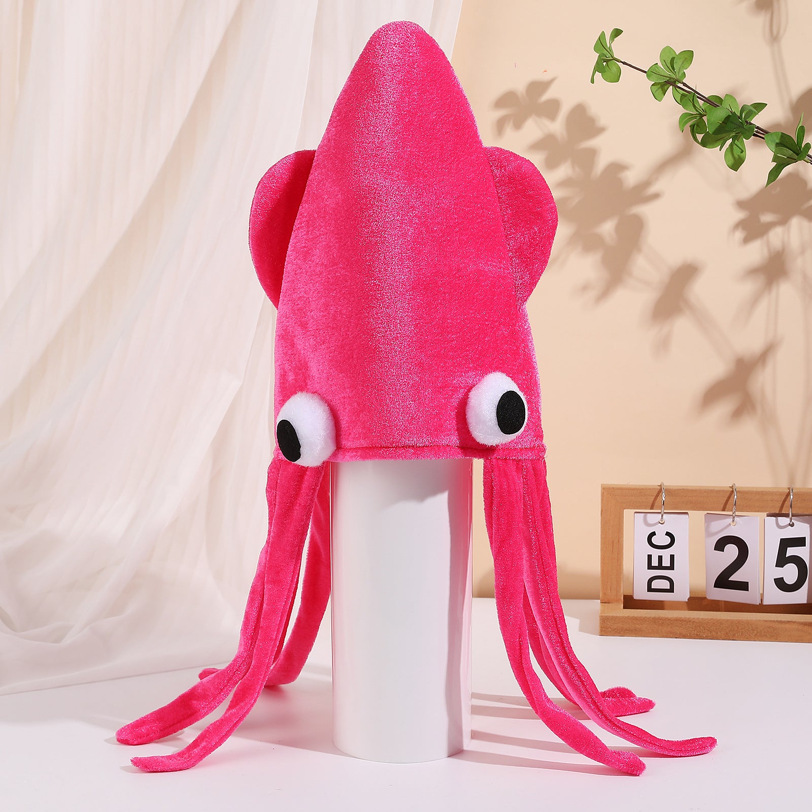 Wholesale Four-color Velvet Squid  Octopus Hat Decorations