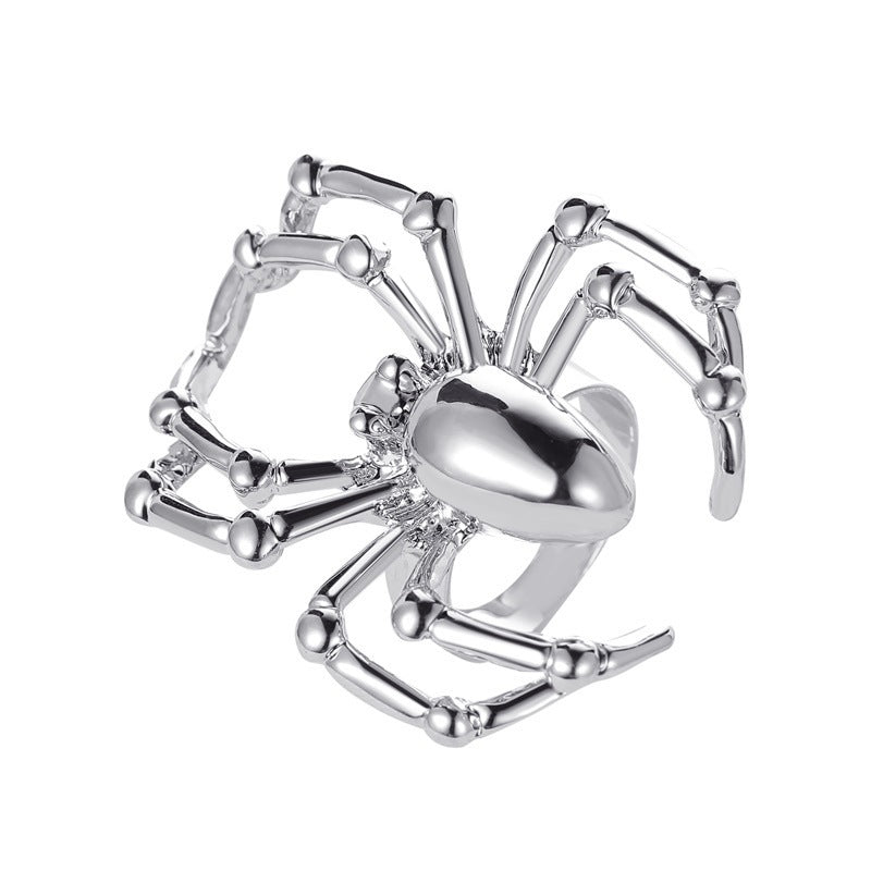 Wholesale Dark Style Halloween Personality Exaggerated Hip-Hop Spider Rings