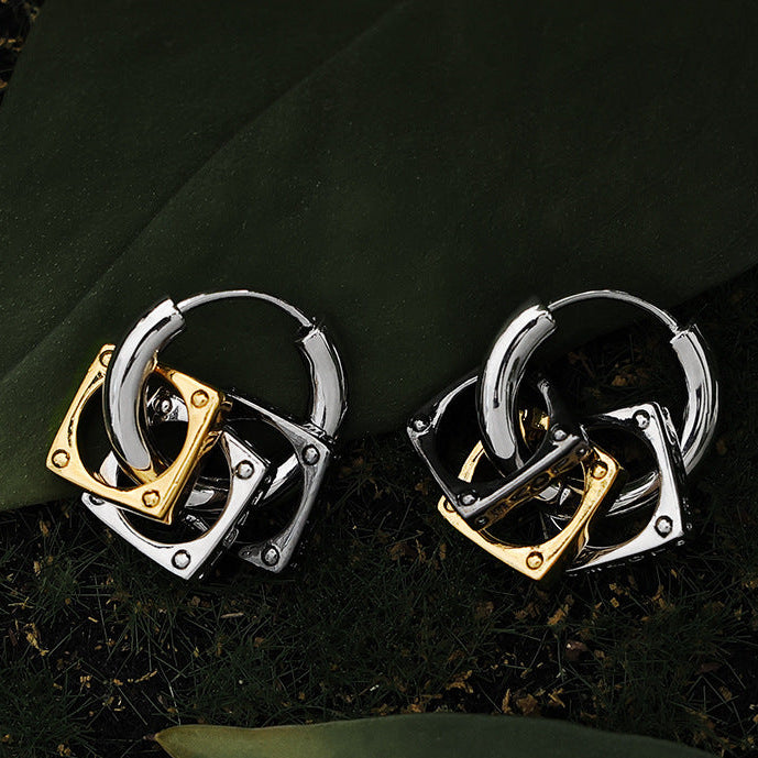 Wholesale Retro Trendy Cool Personality Design Sense Earrings