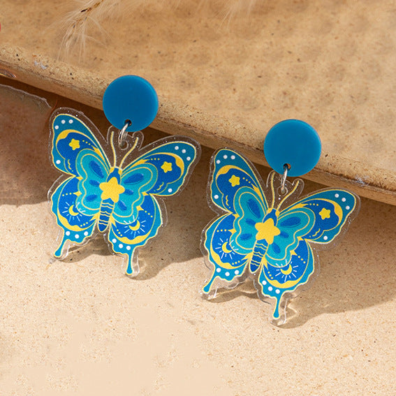 Wholesale Acrylic Butterfly Earrings