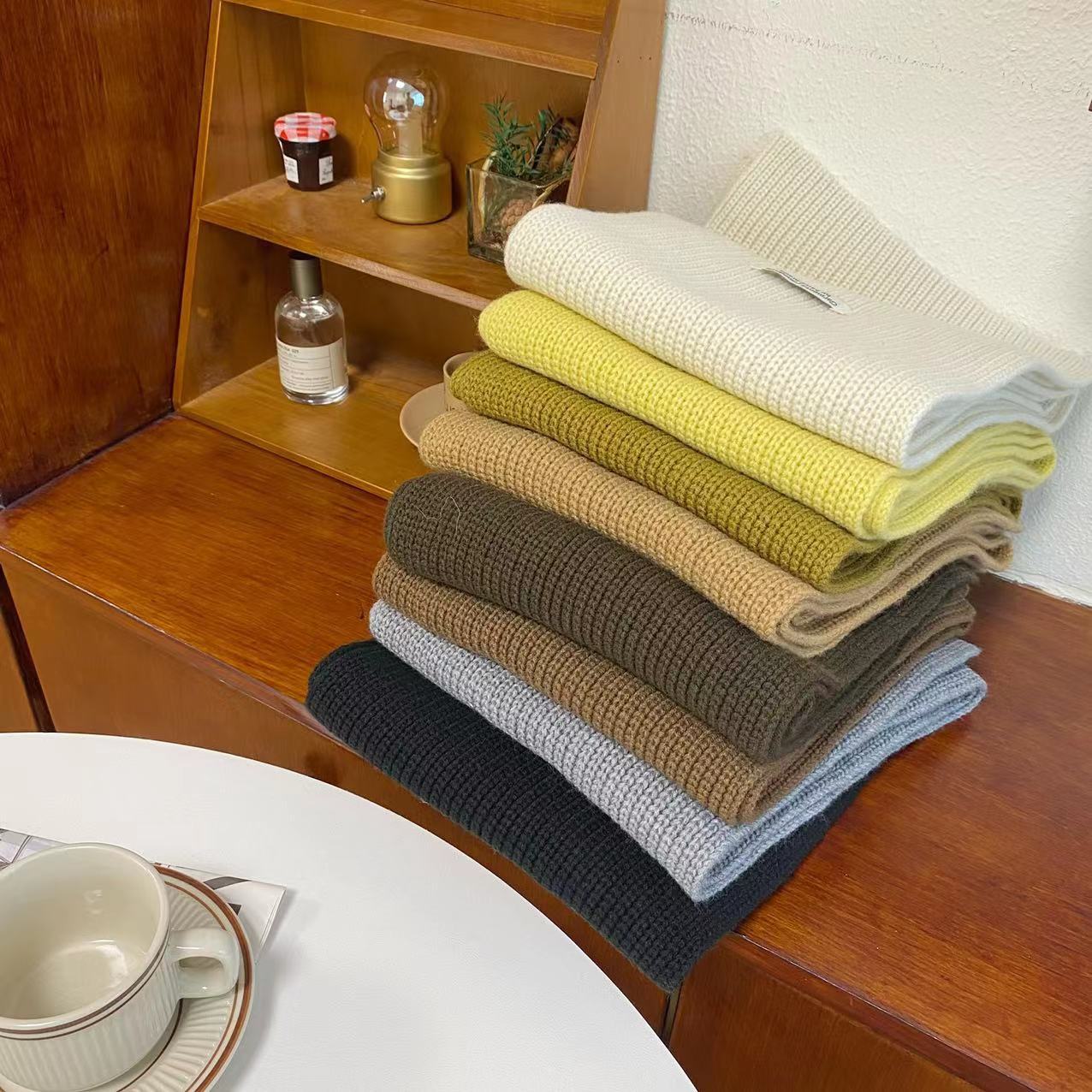 Wholesale Multicolor Knitted Wool Scarf