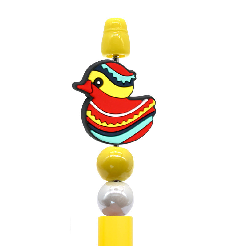 Wholesale Random  100pcs/pack  Cartoon Duck Beads  Focal Beads
