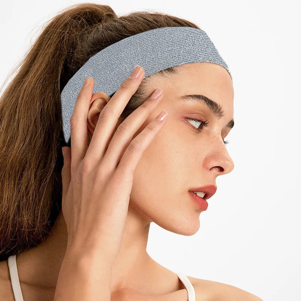 Wholesale Leopard Pattern Wide Edge Sports Sweat-absorbing Hair Band