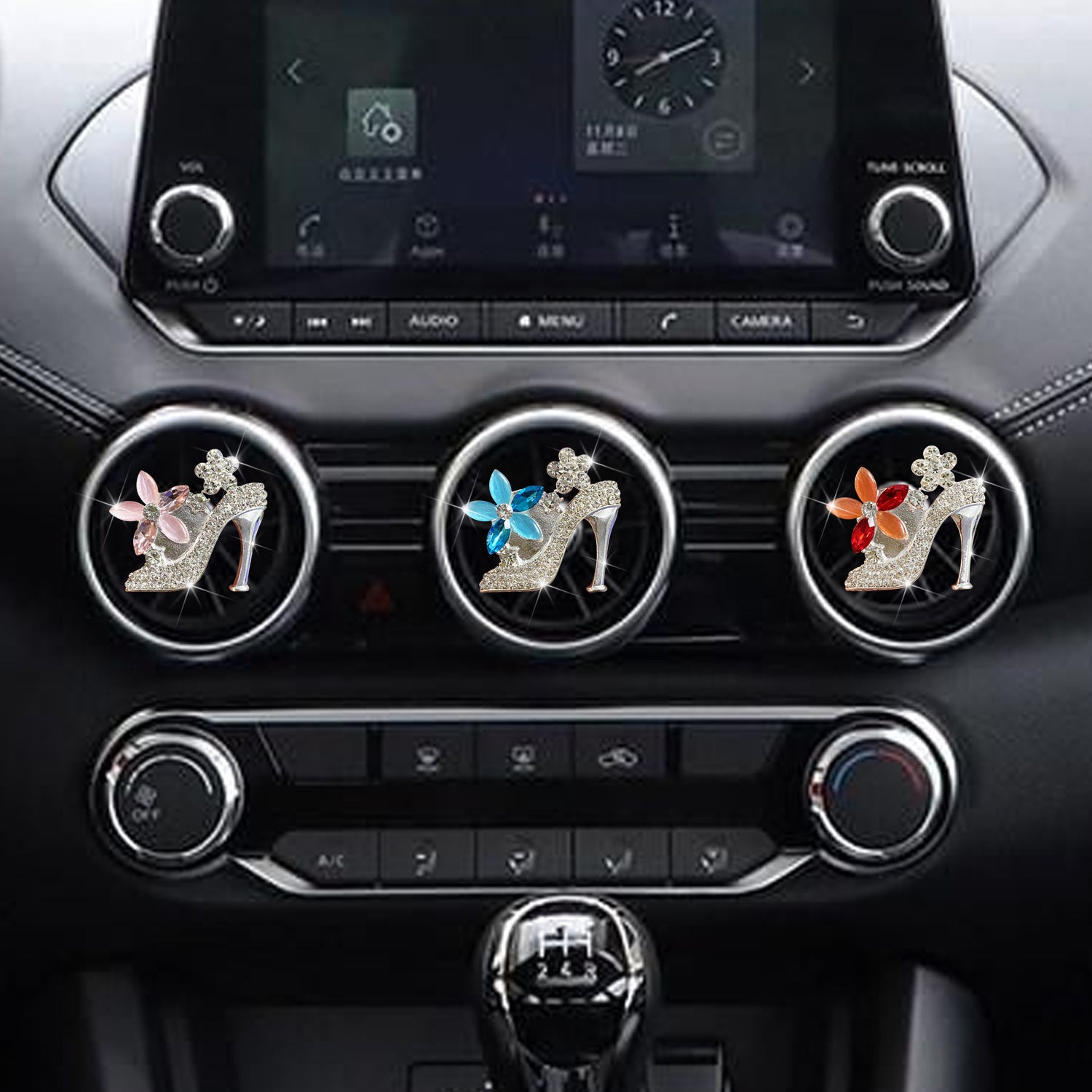 Wholesale Metal Color Rhinestone High Heels Car Load