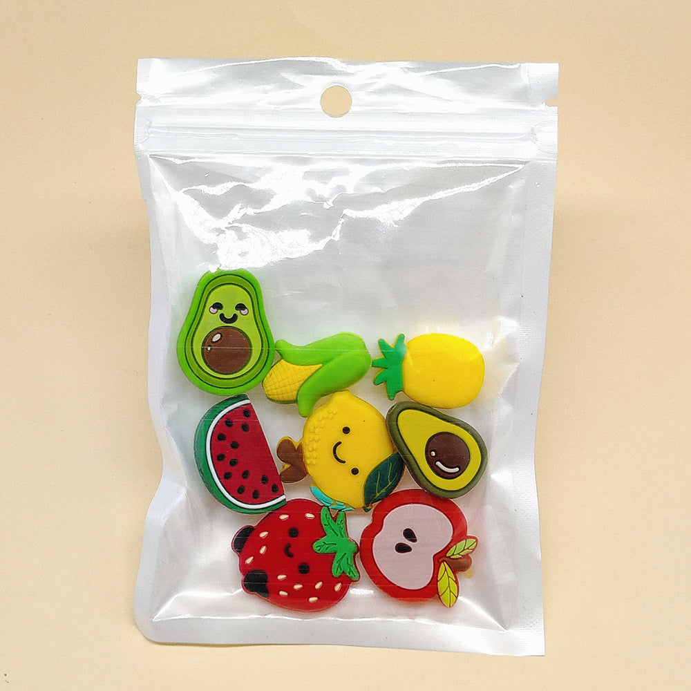 Wholesale 20pcs/pack Fruit Silicone Bead Set Food Grade Silicone Beads