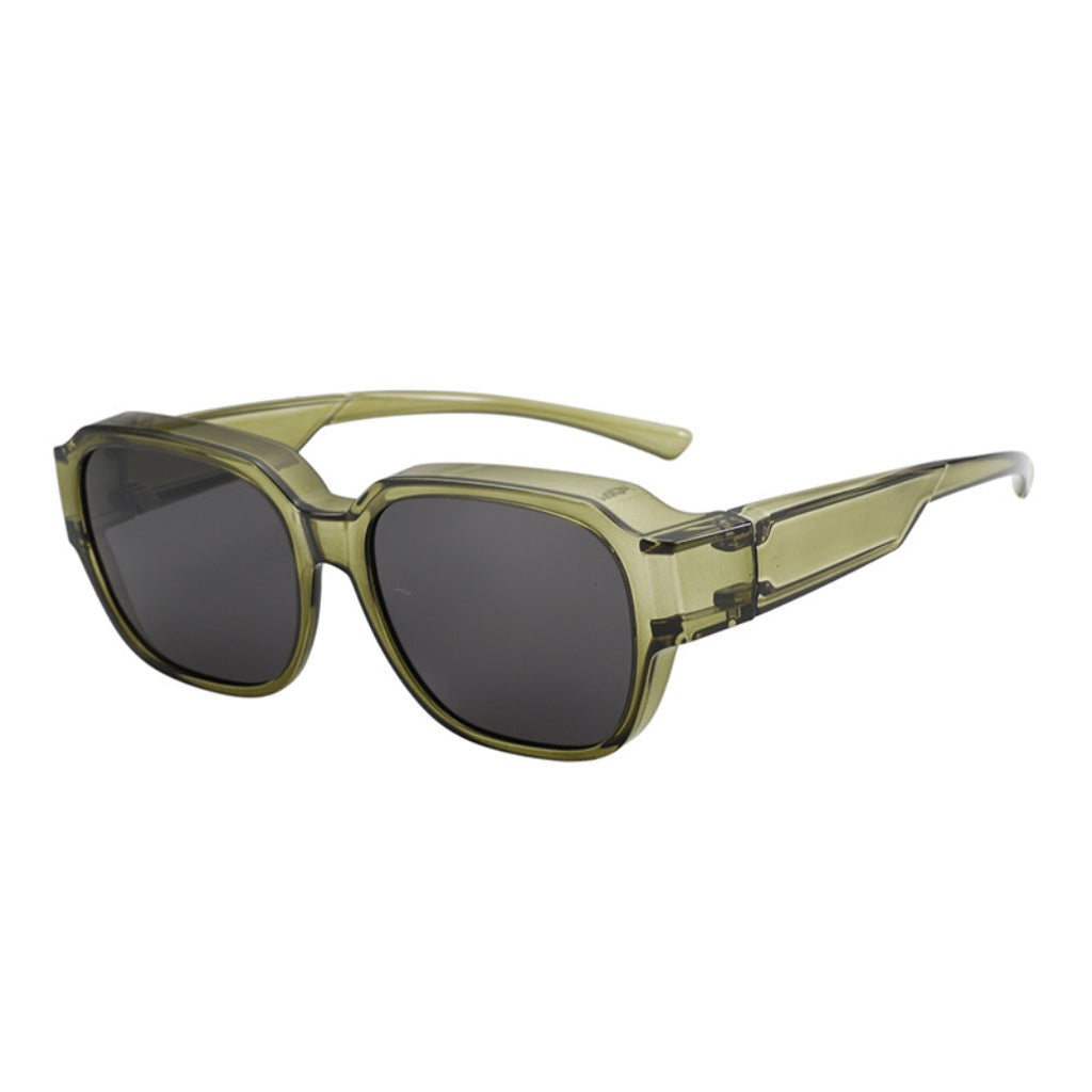 Wholesale New  large frame polarized glasses myopia sunglasses men's driving driver summer sunscreen sunglasses women's