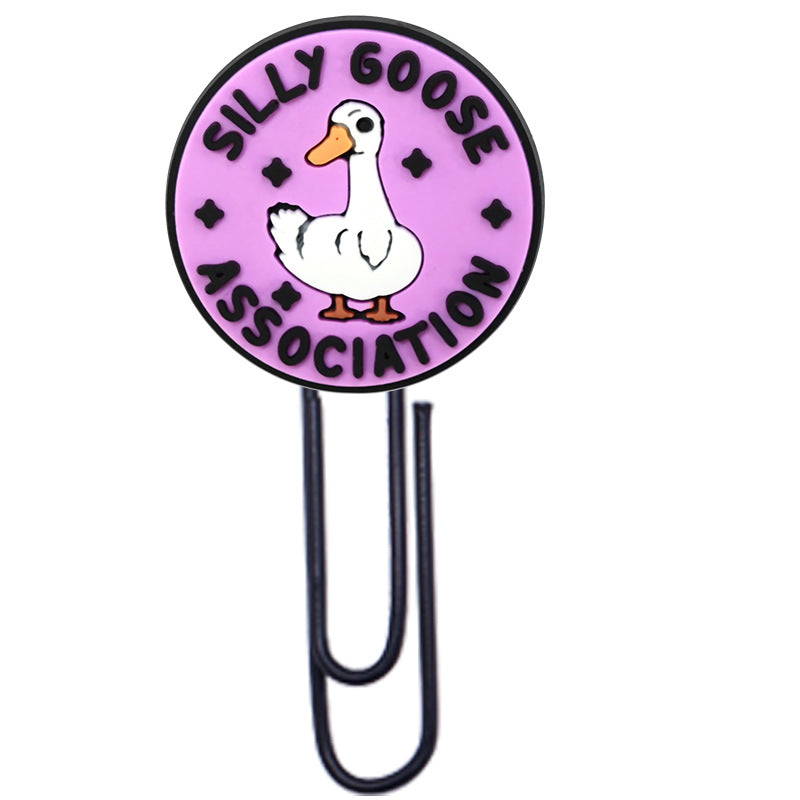 Wholesale  Random Cartoon Swan Paper Clip Bookmark