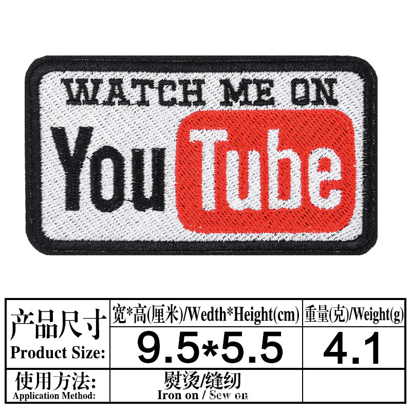 Wholesale English entry humorous letter cartoon embroidery DIY Patches