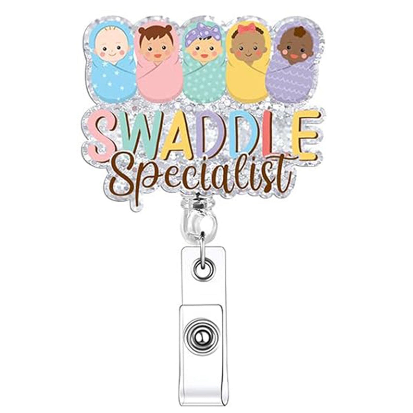 Wholesale Hospital maternity and newborn theme retractable badge keychain