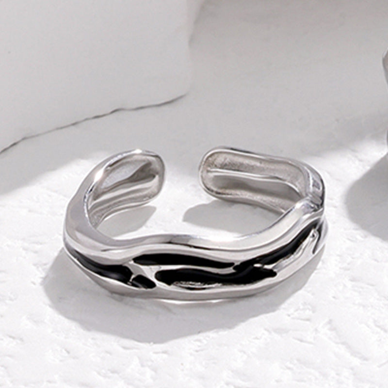 Wholesale Stainless Steel Couple Ring Open Ring