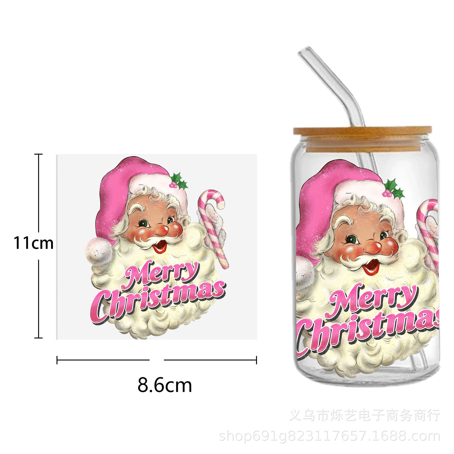 Wholesale Christmas series  Olaf  16oz Cup UV DTF Wraps