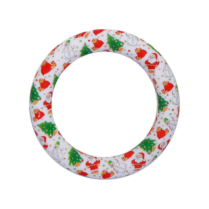 Wholesale 20PCS 65mm Leopard Print Silicone Ring Accessories