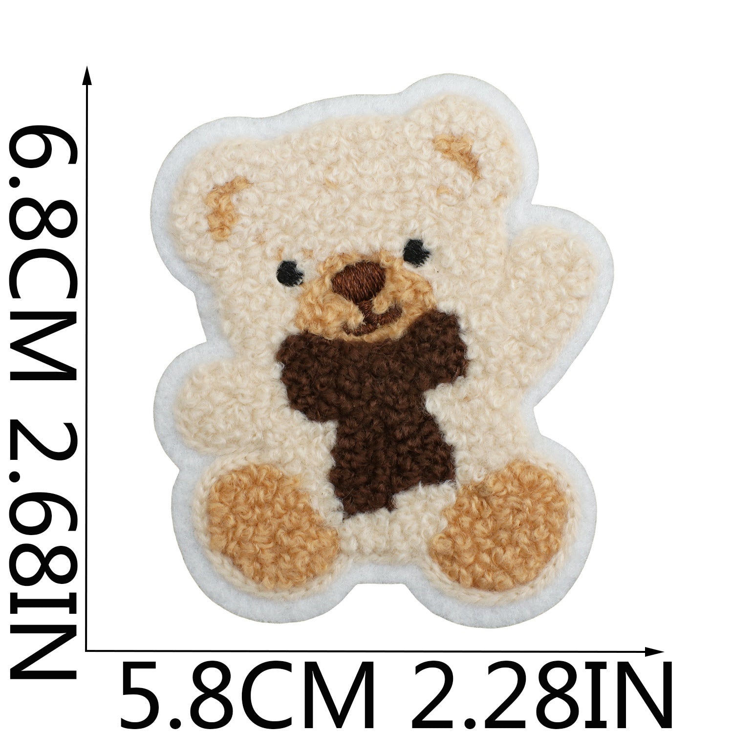 Wholesale Plush cartoon cute bear embroidery DIY Patches