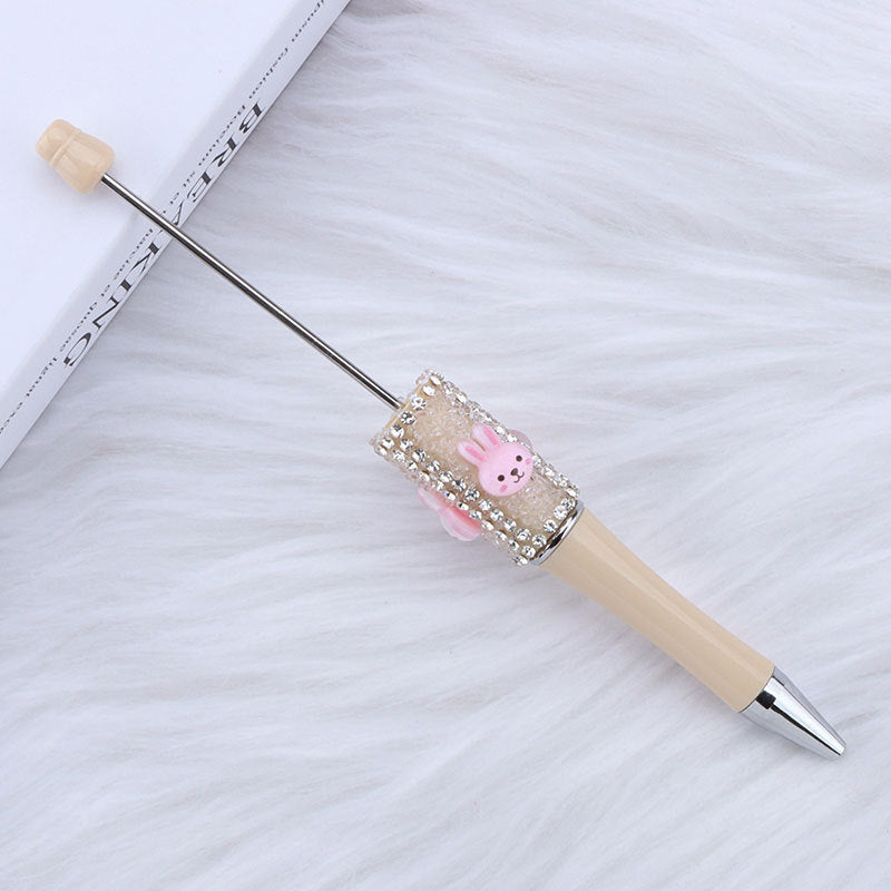Wholesale DIY White Rabbit Sugar Bead Pen