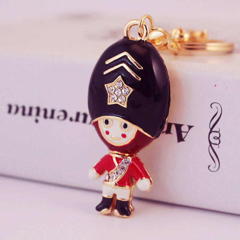 Wholesale Crystal Guard Zinc Alloy Keychains