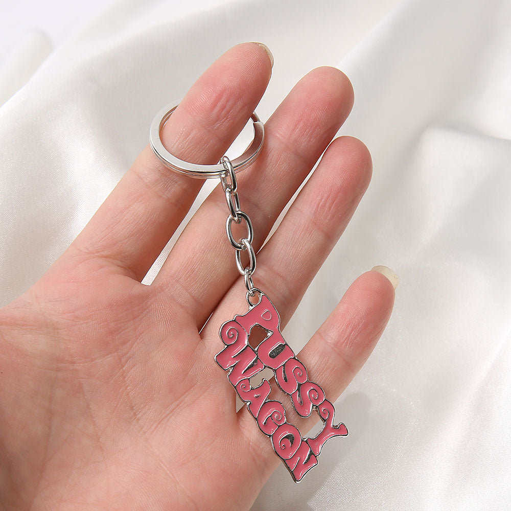 Wholesale Stainless Steel Pussy Wagon Key Ring