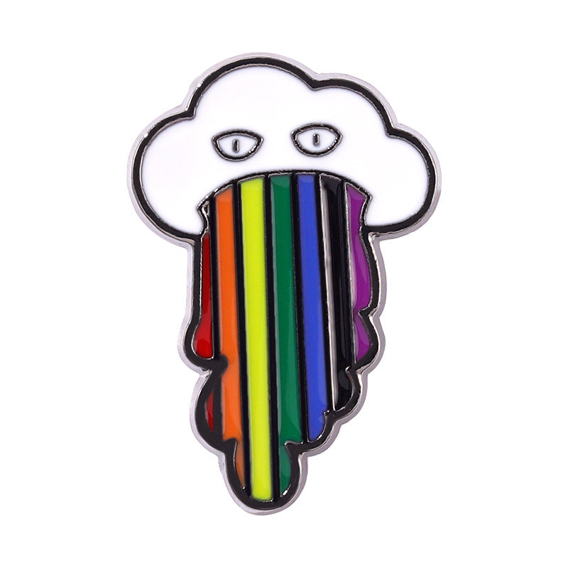 Aleación al por mayor LGBT Rainbow Broche