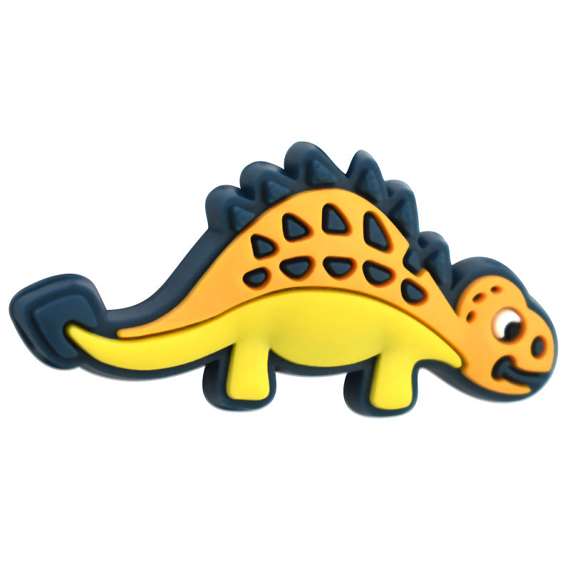Wholesale 100pcs Cute Dinosaur Series PVC Soft Glue Thick Patch Beads