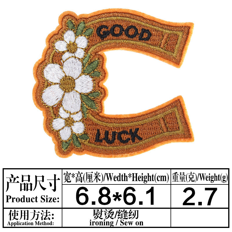 Wholesale Cartoon cloth patch western cowboy hat computer embroidery cloth patch