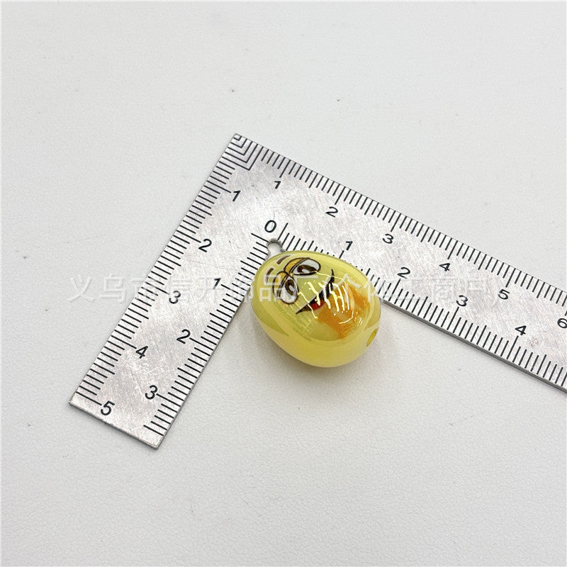 Wholesale 200pcs/pack Acrylic Printed Pigeon Egg Beads Pen