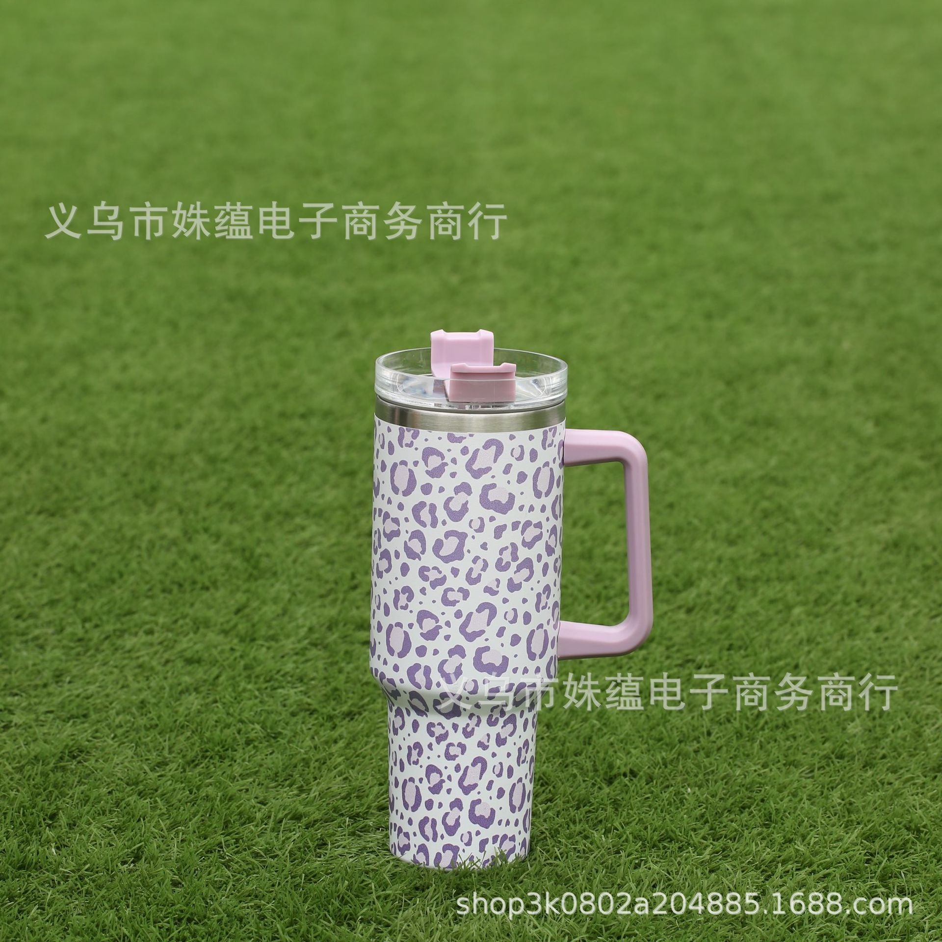 Wholesale Colorful Leopard Print 40oz First Generation Handle Ice Cup