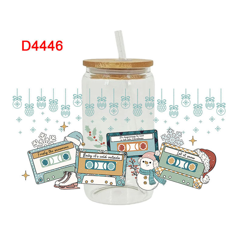 Wholesale  Christmas Series 16oz Cup UV DTF Wraps