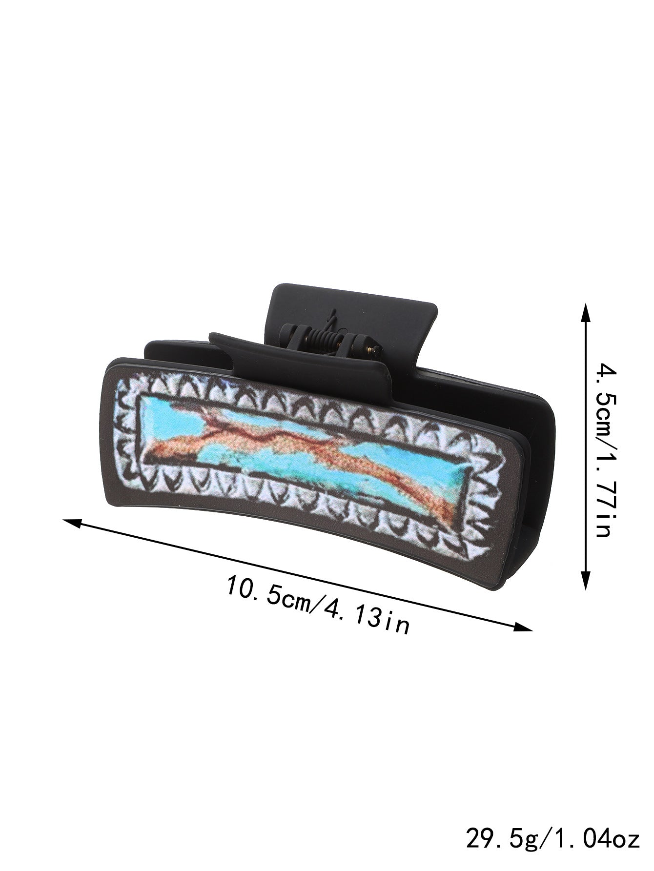 Wholesale Western Cactus Sunflower Faux Leather Hair Claw Clip Fashion Accessory Gift Boutique Resale