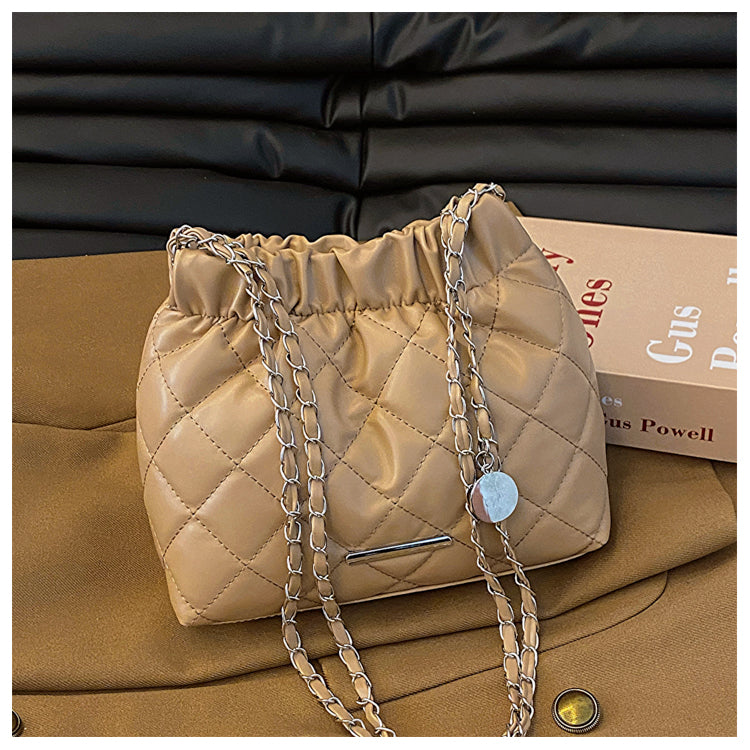 Wholesale Elegant Lingge PU Shoulder Bag