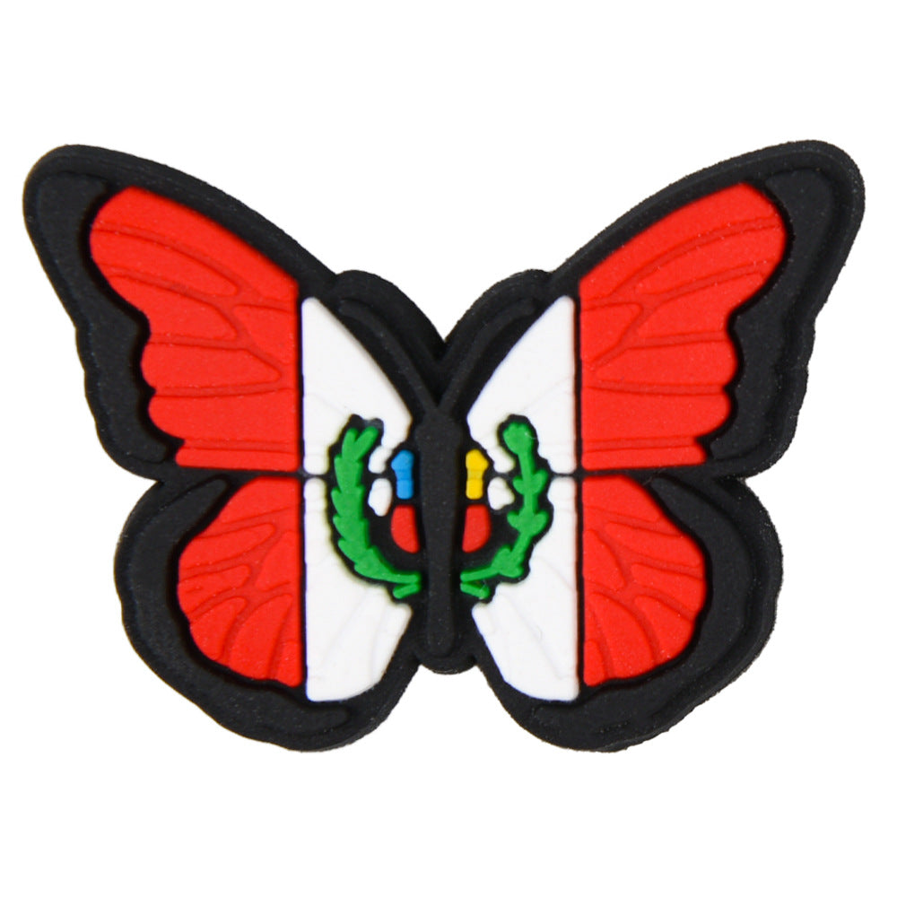 Wholesale 50PCS PVC DIY hole shoes accessories camera series shoe flowers