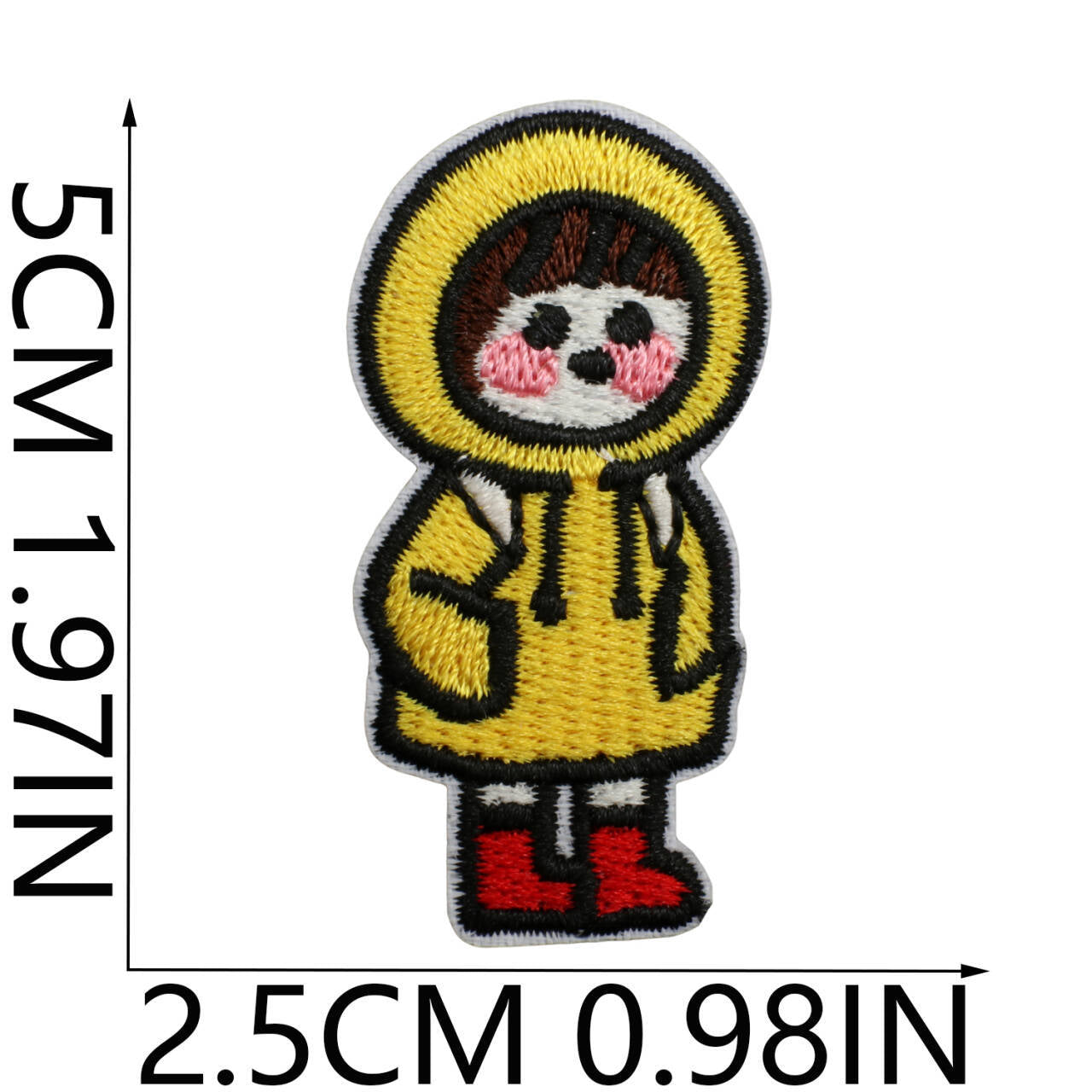 Wholesale Polyester Embroidered Patch Cute Girl Design DIY Clothing Accessory For Kids Boutique Gift