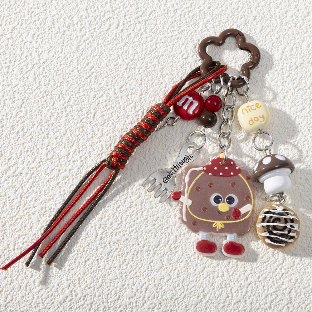 Wholesale Cute Star Mushroom Dessert Cartoon Keychain