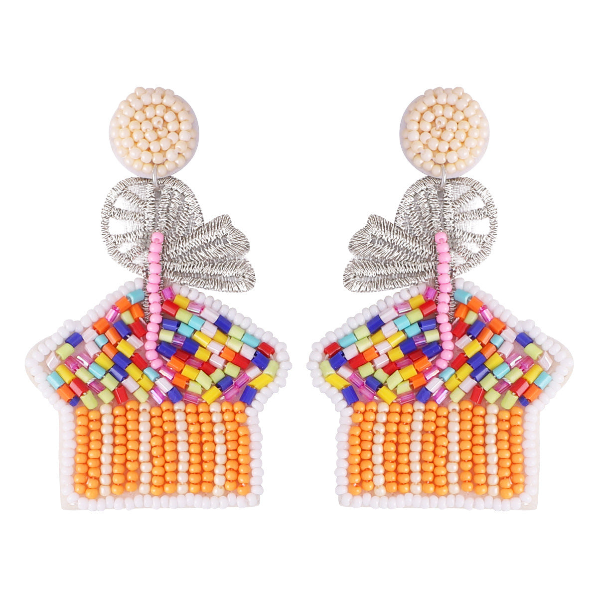 Wholesale Colorful Super Sparkling Rhinestone Long Tassel Earrings
