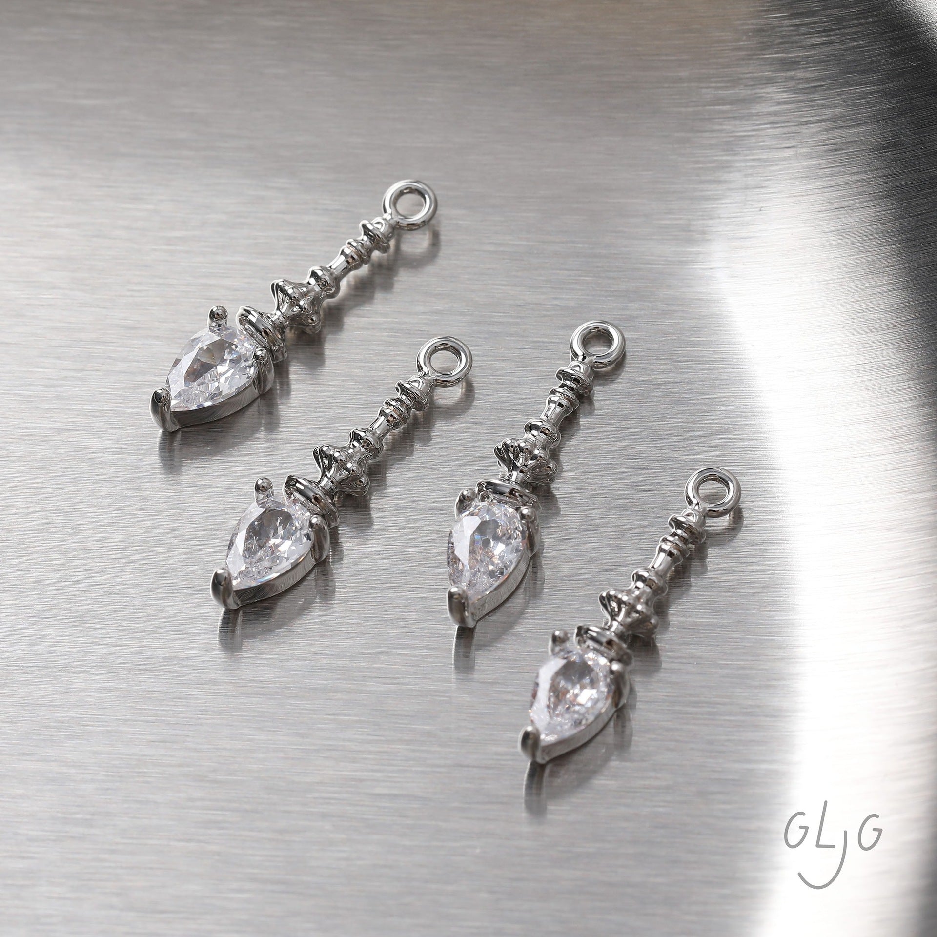 Wholesale Gold Plated Crystal Chandelier Pendant,  DIY Jewelry Making Supplies,  Boutique Resale