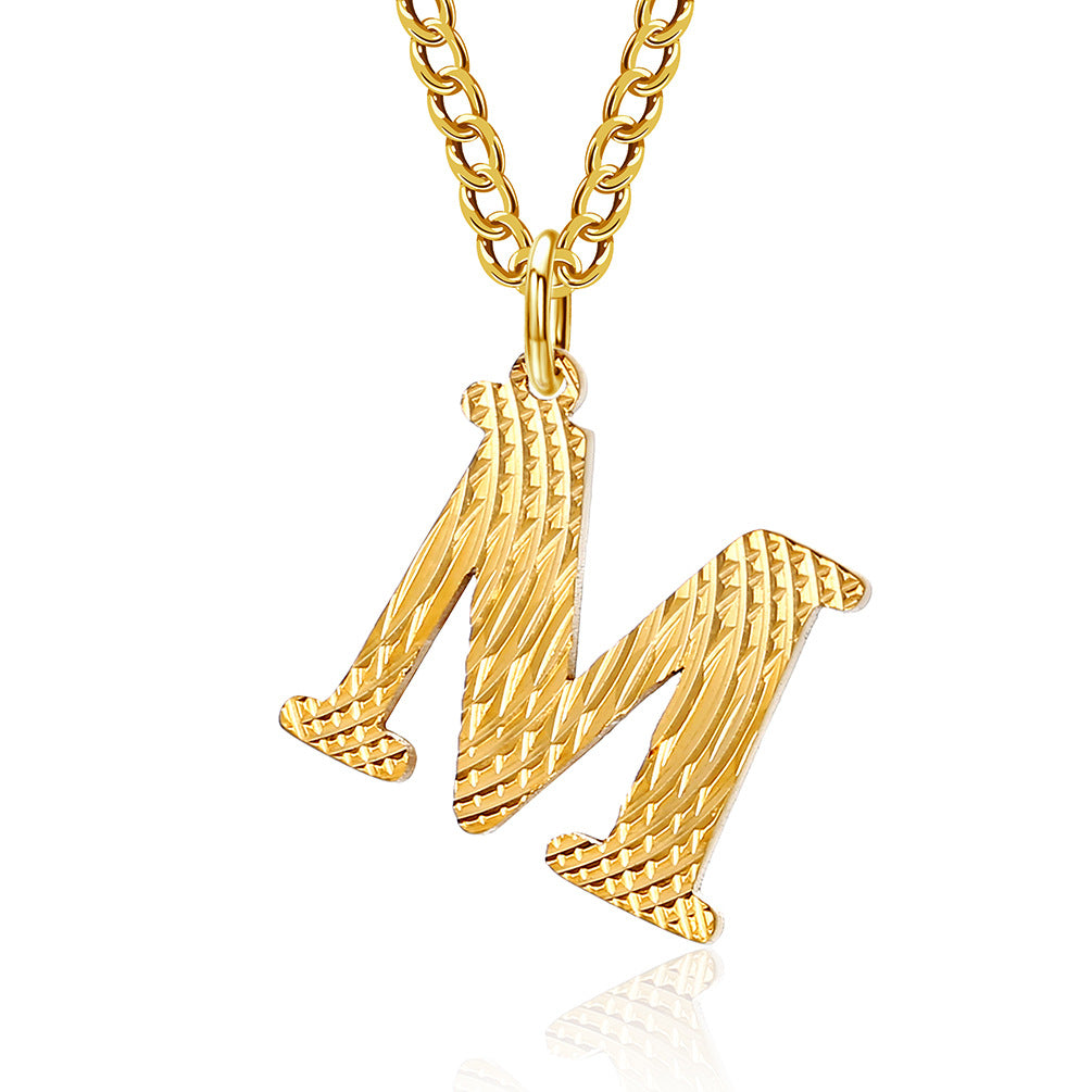Wholesale English Letter Titanium Steel Necklaces