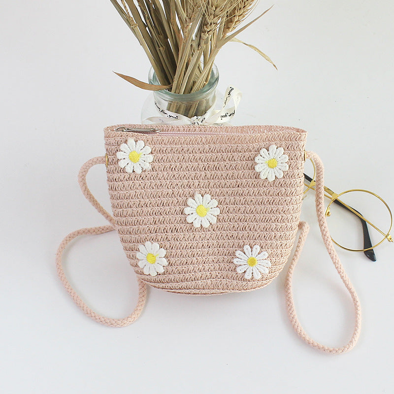 Wholesale Cute Fashion Grass Woven Kids Bag