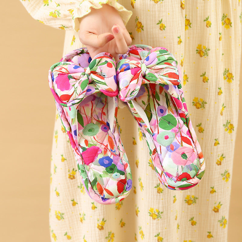 Wholesale ins soft sole women's non-slip indoor cotton slippers