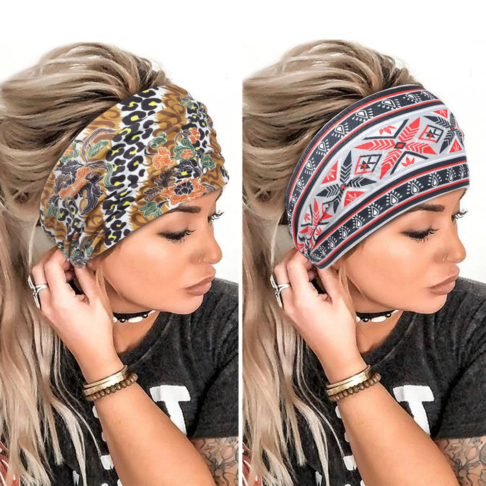 Wholesale Elastic Wide Brim Sports Yoga Headband