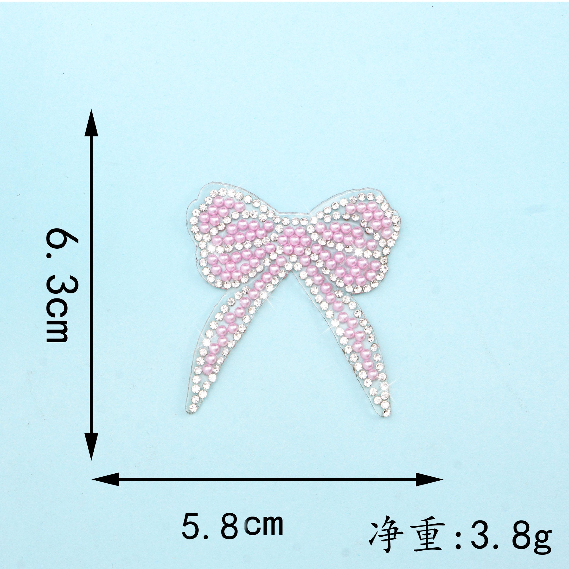 Wholesale Colorful rhinestone bow embroidery DIY Patches