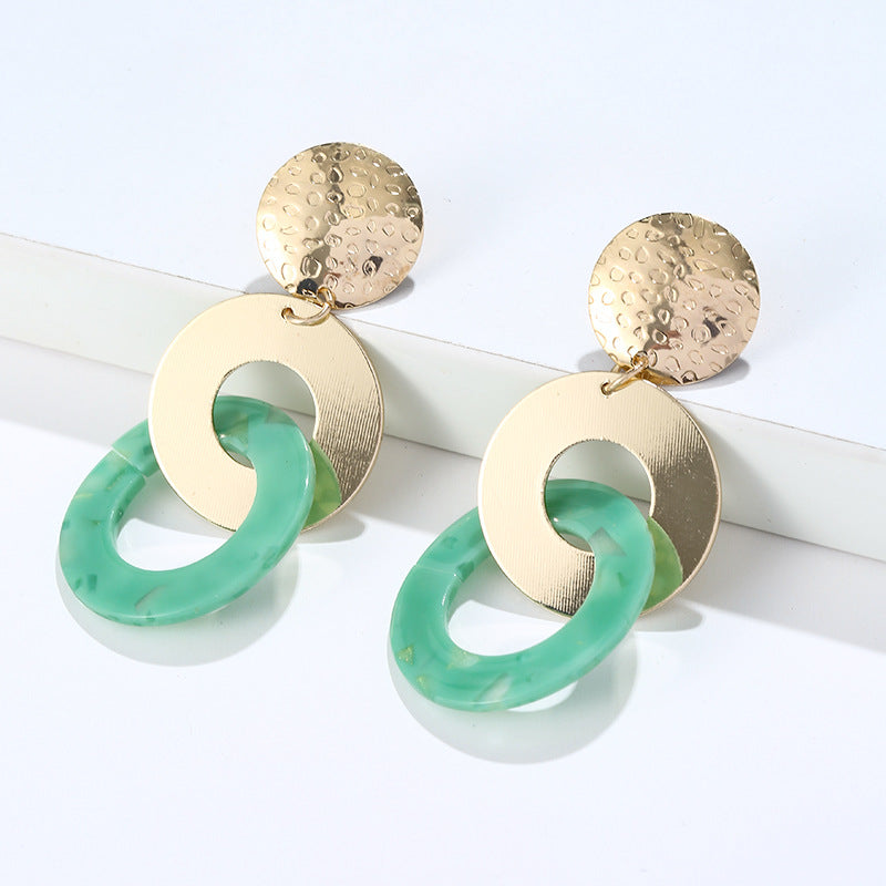 Pendientes de chapa redonda al por mayor