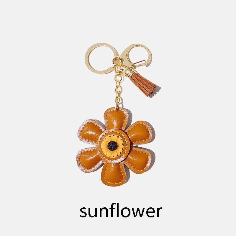 Wholesale Sunflower Cute Cartoon Keychain Personality Bag Pendant Key Chain Hanging