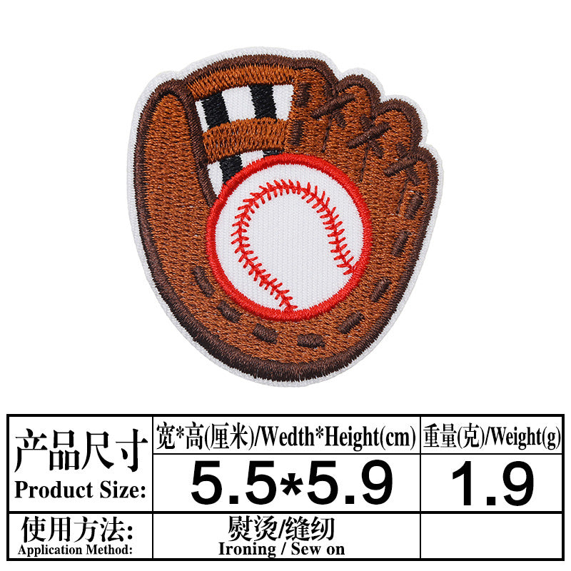 Wholesale Cartoon Baseball Football Embroidery DIY Patches