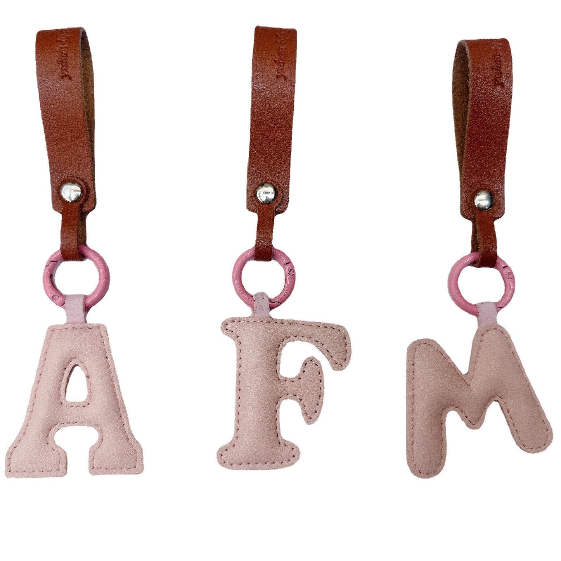 Wholesale Leather Keychains With English Letters