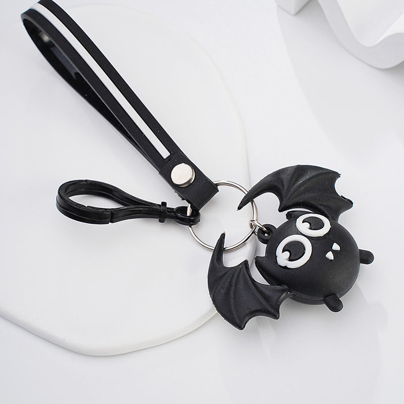 Llavero de bate de dibujos animados de halloween de ring de metal al por mayor
