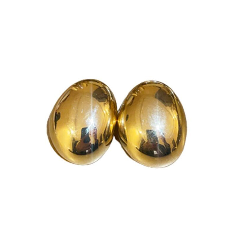 Wholesale Exaggerated Irregular Oval Metal Earrings