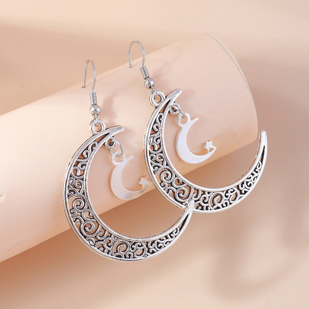 Wholesale Vintage Sun Moon Earrings