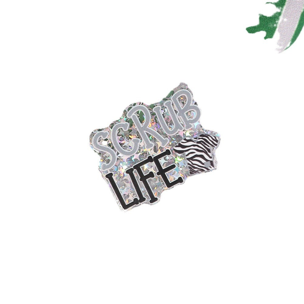 Wholesale 10pcs cartoon organ medical letter bag jewelry acrylic cute Acrylic Flatback accessories